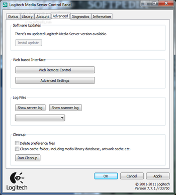 Logitech Media Server screenshot 7