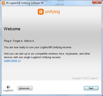 Logitech Unifying screenshot