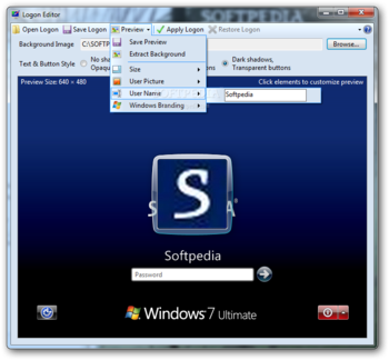 Logon Editor screenshot 2