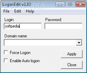 LogonEdit screenshot