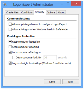 LogonExpert screenshot 2