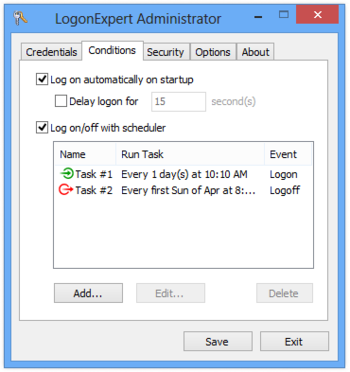 LogonExpert screenshot 3