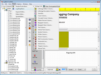 LogPlot screenshot 3