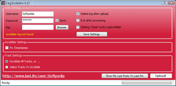 LogScrobbler screenshot