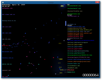 Logstalgia screenshot