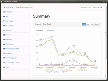 Logstatic Log Analyzer screenshot