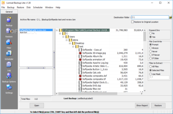 Lomsel Backup Lite screenshot 3