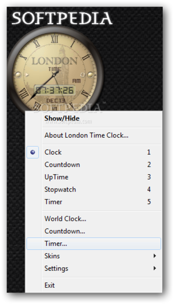 London Time Clock screenshot