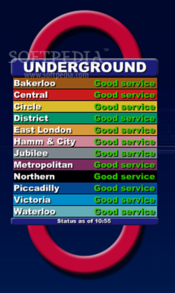 London Underground Tube Status screenshot
