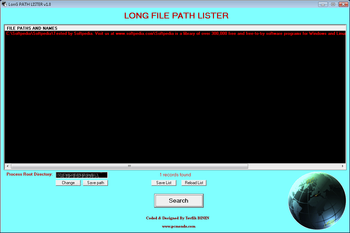 LonG FILE PATH LISTER screenshot