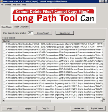 Long Path Tool screenshot