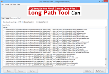 Long Path Tool screenshot 2