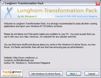 Longhorn Transformation Pack screenshot
