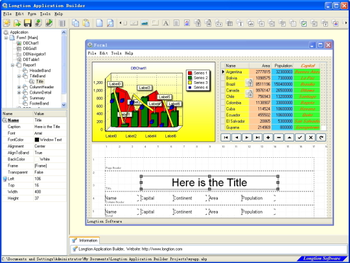 Longtion Application Builder Free Edition screenshot