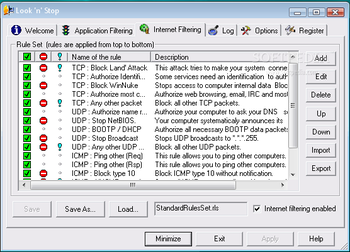 Look 'n' Stop Firewall screenshot 2