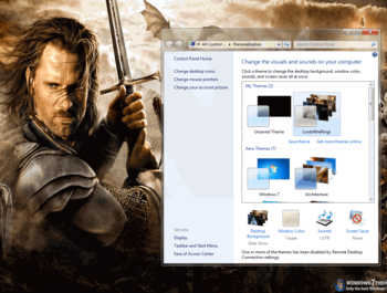 Lord of the Rings Theme screenshot