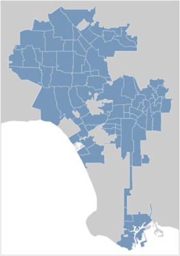 Los Angeles City Map Locator screenshot