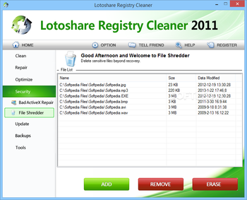 Lotoshare Registry Cleaner screenshot 19