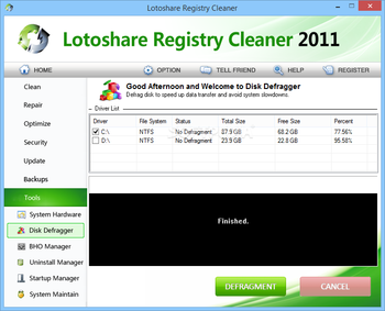 Lotoshare Registry Cleaner screenshot 22