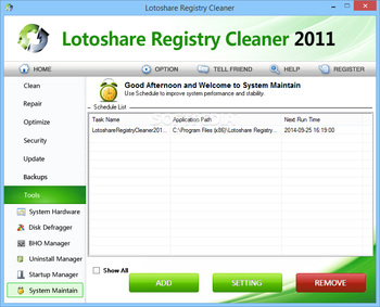Lotoshare Registry Cleaner screenshot 23