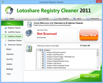 Lotoshare Registry Cleaner screenshot 4