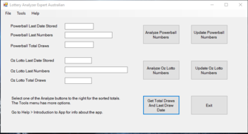 Lottery Analyzer Expert Australian screenshot