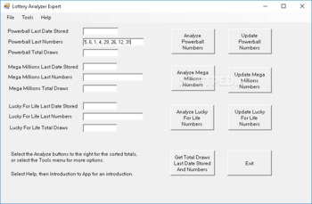 Lottery Analyzer Expert screenshot