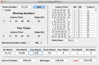 Lottery screenshot