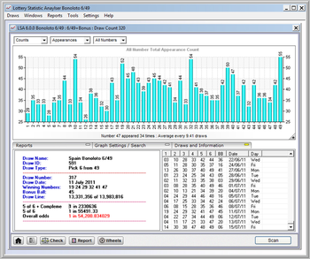 Lottery Statistic Analyser screenshot