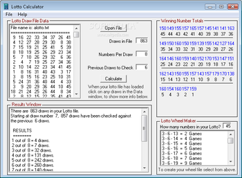 Lotto Calculator screenshot