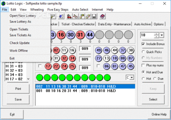 Lotto Logic Professional screenshot 2