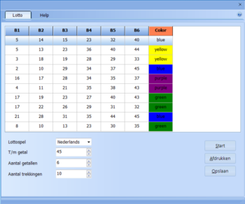 Lottomachine screenshot