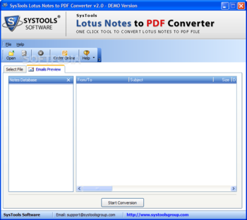 Lotus Notes to PDF Converter screenshot 2