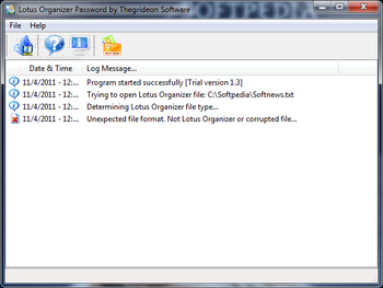 Lotus Organizer Password screenshot