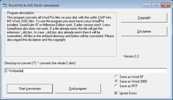 Lotus to Microsoft Mass Conversion screenshot 3