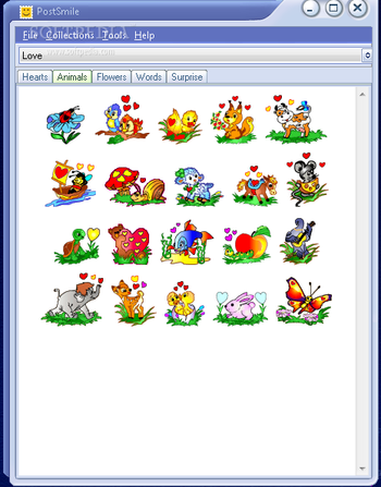 Love Smiley Collection for PostSmile screenshot