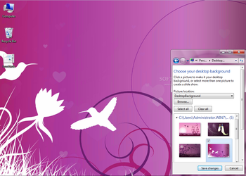 Lovebirds Theme screenshot