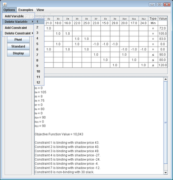 LP Solver screenshot 2