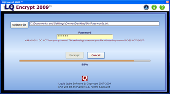 LQ Encrypt 2009 screenshot