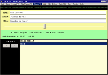 LRC screenshot