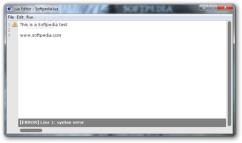 Lua Editor screenshot