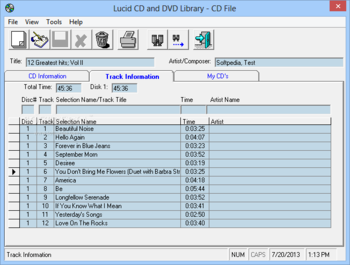Lucid CD and DVD Library screenshot 2