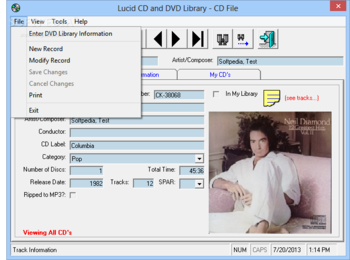 Lucid CD and DVD Library screenshot 3