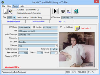Lucid CD and DVD Library screenshot 4