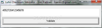 Luhn Checksum Validator screenshot