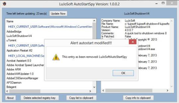 LuJoSoft AutoStartSpy screenshot 2