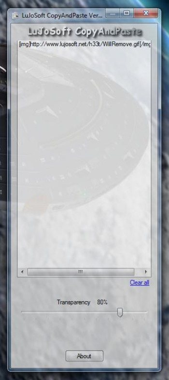 LuJoSoft CopyAndPaste screenshot