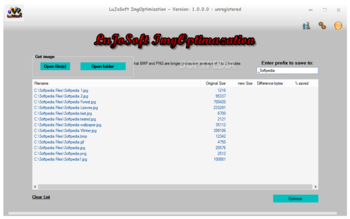 LuJoSoft ImgOptimization screenshot