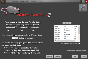LuJoSoft MouseClicker screenshot