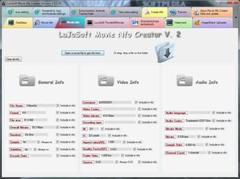 LuJoSoft Movie Nfo Creator screenshot